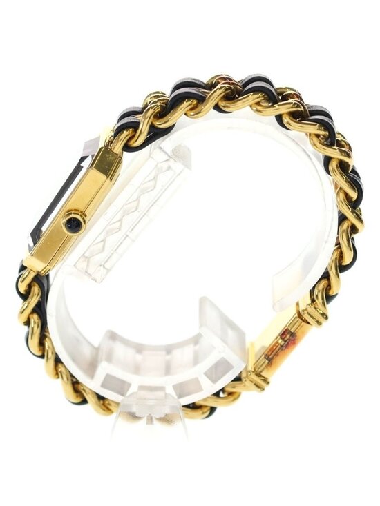 Chanel Premier L Black Dial Leather Quartz Watch main image 6